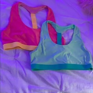 Two old navy halter sports bras